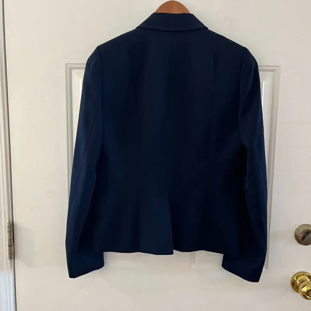 J. Crew Woman's 100% Wool Blue Classic Blazer Sz 4